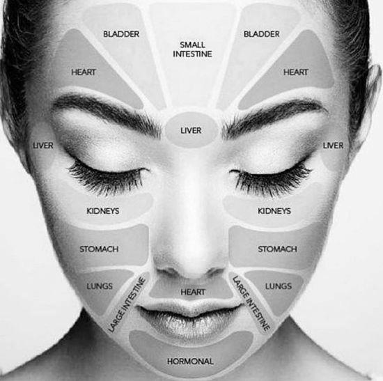 Face Reflexology chart image 0